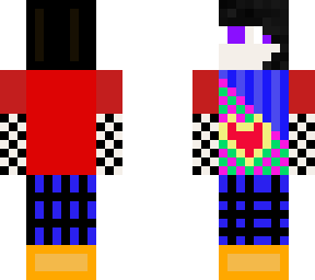 colorful girl skin .