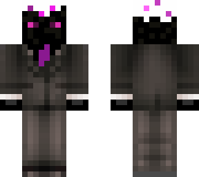 enderman cake in suit