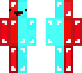 half red half blue skeppy | Minecraft Skin