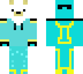 ice bear but player of minecraft:) (gold juan) re edit
