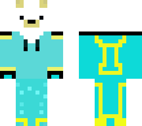 ice bear but player of minecraft:) (gold juan) re edit