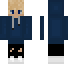 long hoodie boy with blonde hair