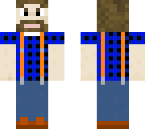 lumberjack with suspenders