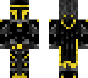 mandalorian goldenblack armor