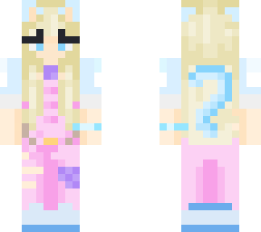 pastel colored cat girl