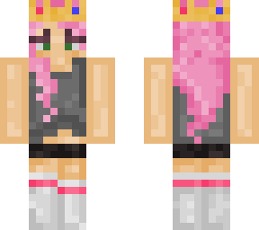 pink with crown