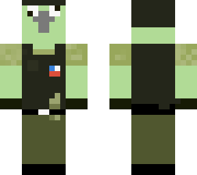 pollo de la fuerza especial verde
