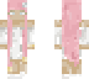soft pink hair girl