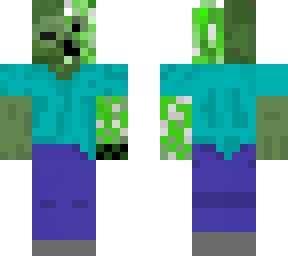 zombie half creeper