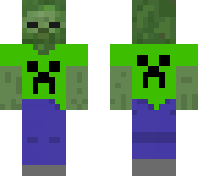 zombie with creeper shirt