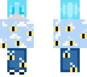 bee boy with blue hair :0