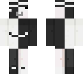 black and white