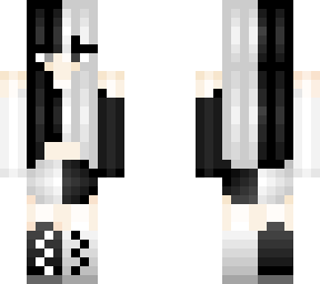 black and white