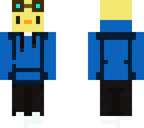 blu hoodie duck mans