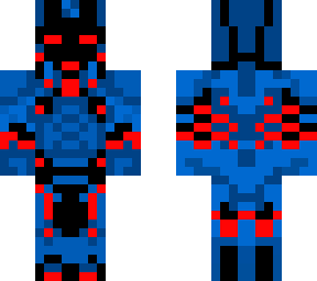 blue and red ironman