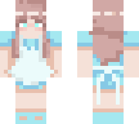 blue maid girl