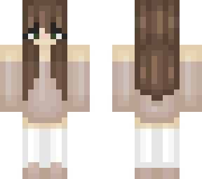 brown hair + brown outfit