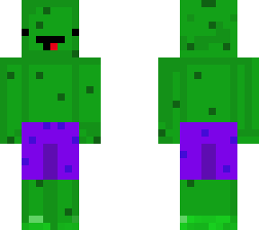 cactus boi, purple shorts