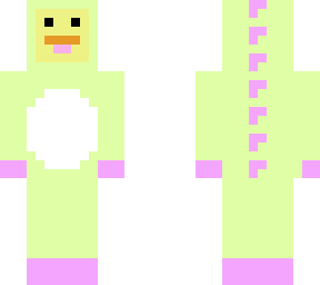 cute duck in dinosaur costume
