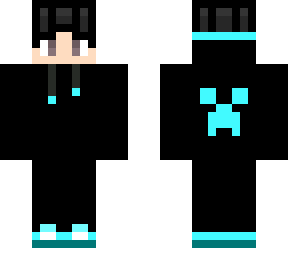 cyan gamer boy - cool effect