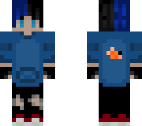 fish - blue hair