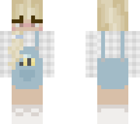 girl with bee overalls