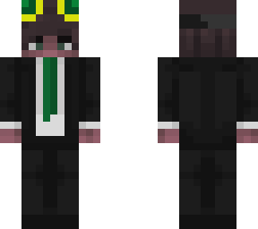 green suit