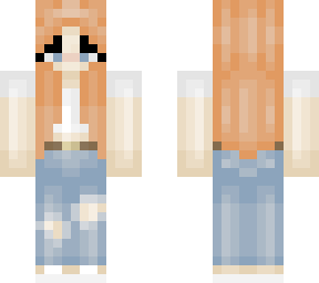 orange hair + outfit