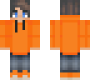 orange hoodie