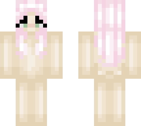 pink hair + outfit