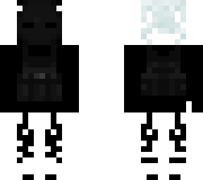 black and white