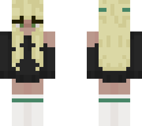 blonde girl in hoodie