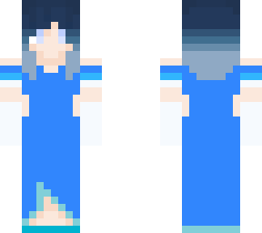 blue dress