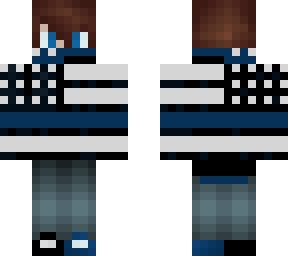 blue lined hoodie
