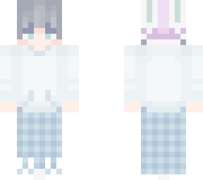 blue snow bunny boy