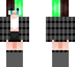 egirl half and half hair