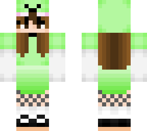 froggy hoodie with skirt and fishnets