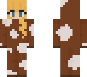 girl in cow onesie