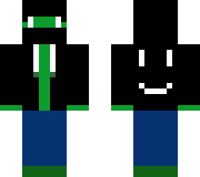 green man in black jacket "undercover"