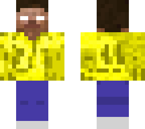 herobrine with yellow shirt