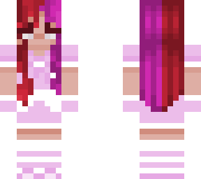 kawaii girl with splitted hair