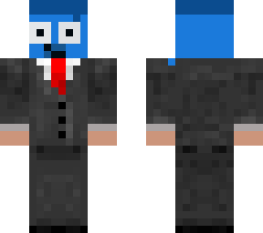 man with blue head