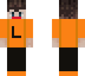 orange l shirt boy