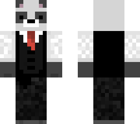panda in elegant suit