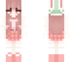 pink snow bunny girl