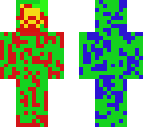 red and blue