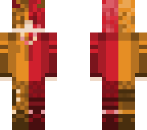 red and orange devil boi ->-