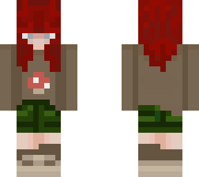 red haired crystal girl