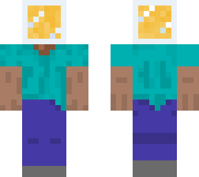 steve with orange juice head
