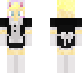 blonde cat maid boy
